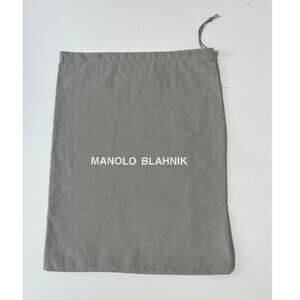 Manolo Blahnik Gray Dusk Bag Storage Protection Travel 13.75"x10.5"